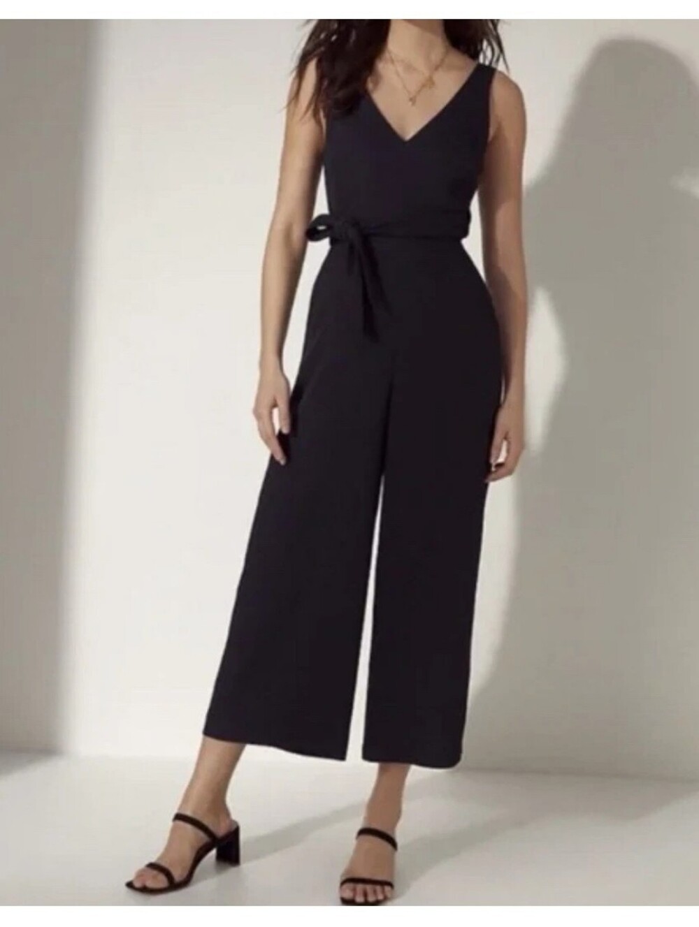 Aritzia | Wilfred | Ecoulement Sleeveless Wide Leg Tie Back Jumpsuit Size 0